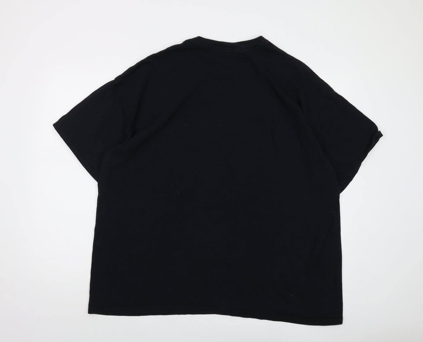 The Beatles Mens Black Cotton T-Shirt Size 2XL Crew Neck