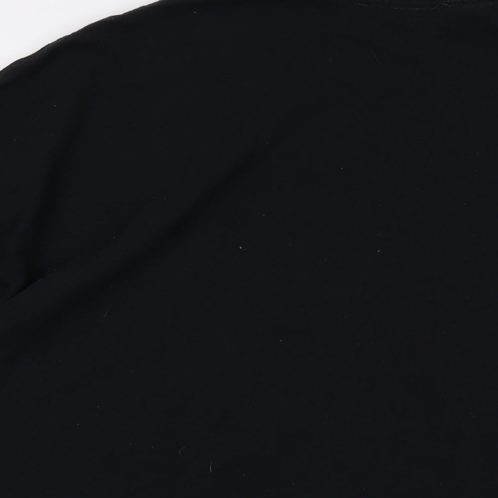The Beatles Mens Black Cotton T-Shirt Size 2XL Crew Neck
