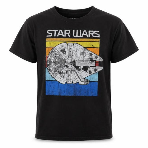 Star Wars Mens Black Cotton T-Shirt Size S Crew Neck