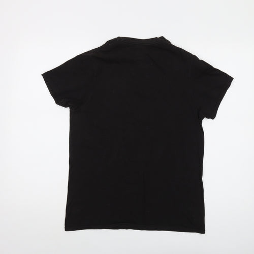 Star Wars Mens Black Cotton T-Shirt Size S Crew Neck