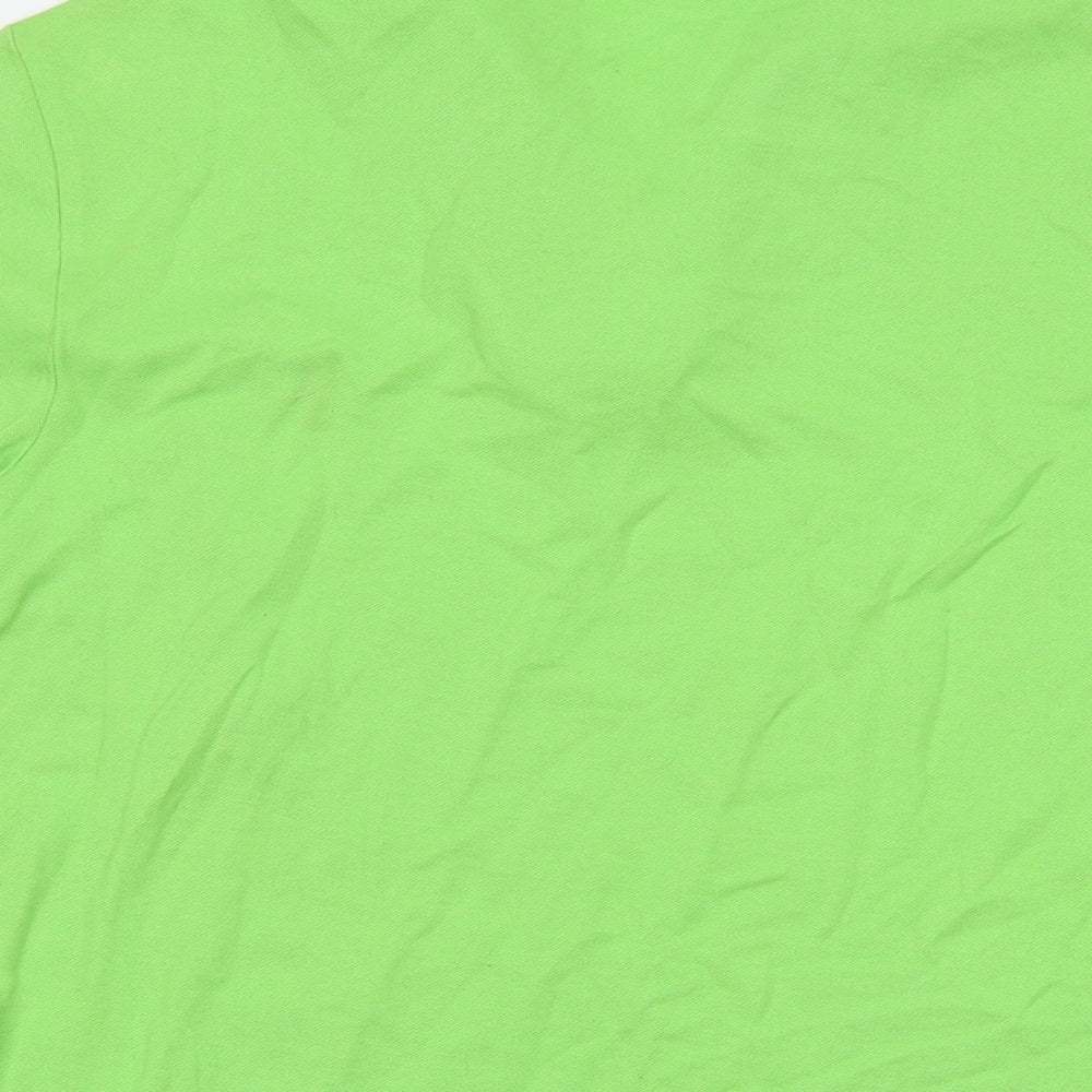 Polo Ralph Lauren Mens Green Cotton Polo Size S Collared Button