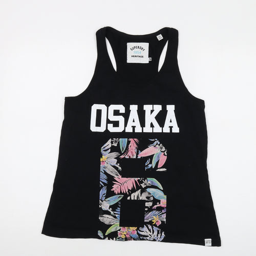 Gap Womens Black Cotton Basic Tank Size S Round Neck - OSAKA