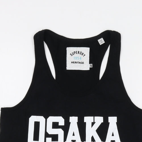Gap Womens Black Cotton Basic Tank Size S Round Neck - OSAKA