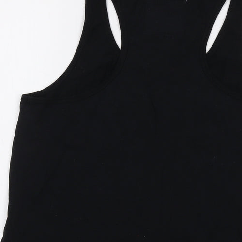 Gap Womens Black Cotton Basic Tank Size S Round Neck - OSAKA