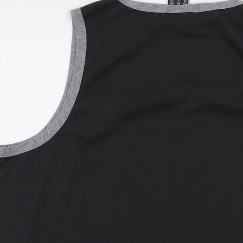 Rab Mens Grey Polyester T-Shirt Size L Round Neck