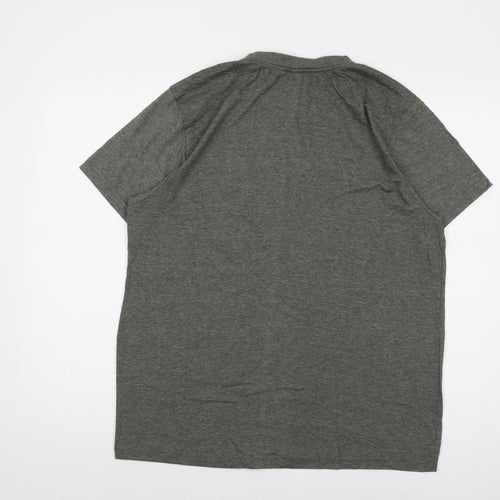 Donnay Mens Grey Polyester T-Shirt Size 2XL Crew Neck