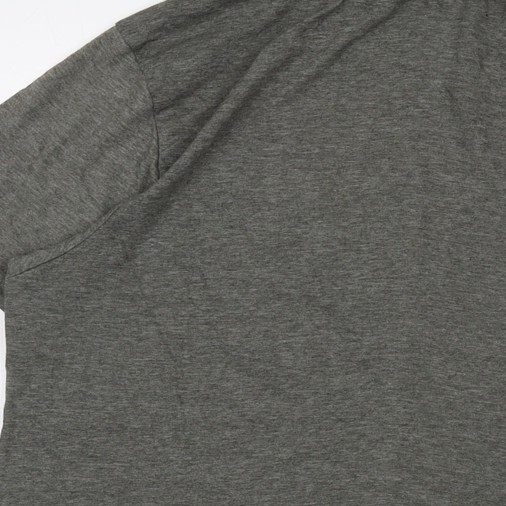 Donnay Mens Grey Polyester T-Shirt Size 2XL Crew Neck