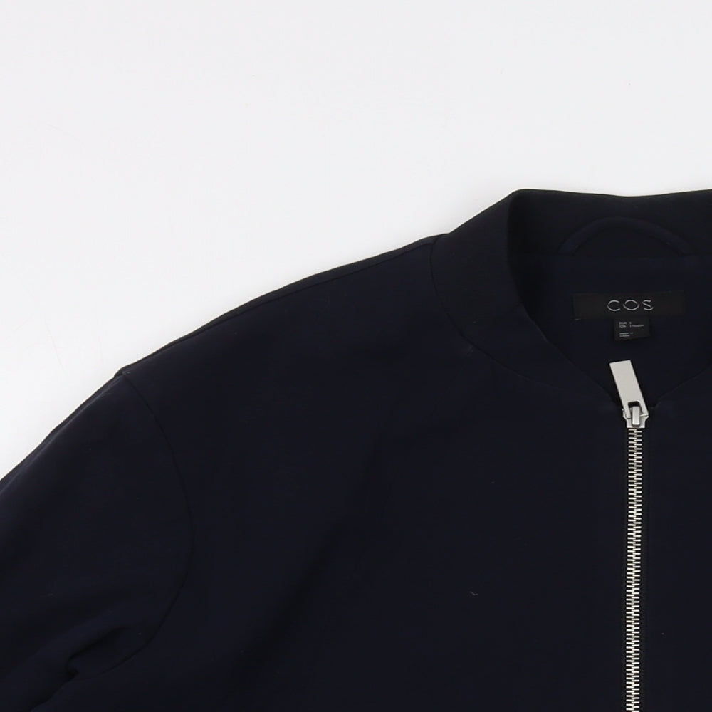 COS Mens Blue Cotton Full Zip Sweatshirt Size S