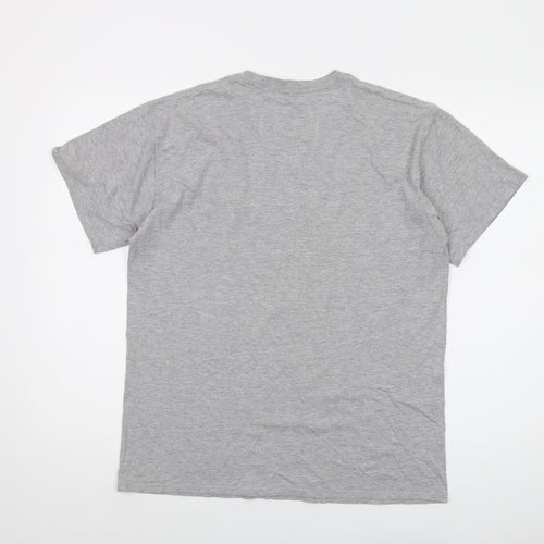 Breaking Bad Mens Grey Cotton T-Shirt Size L Crew Neck - Los Polos Hermanos