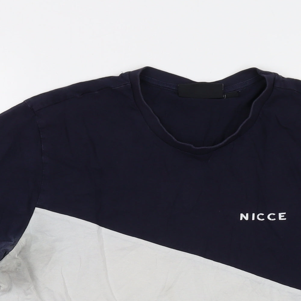 NICCE Mens Multicoloured Cotton T-Shirt Size S Crew Neck