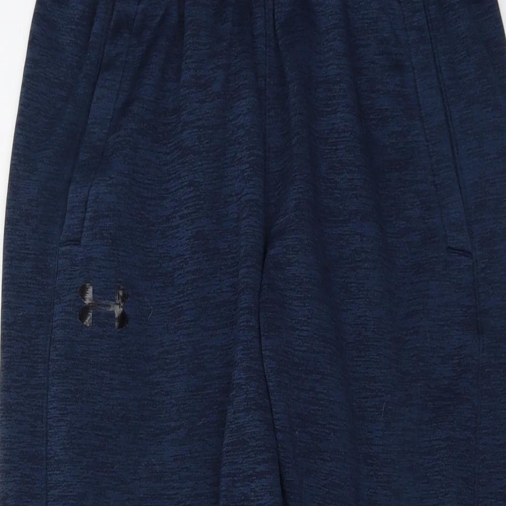 Under armour Womens Blue Polyester Trousers Size S L26 in Regular Drawstring