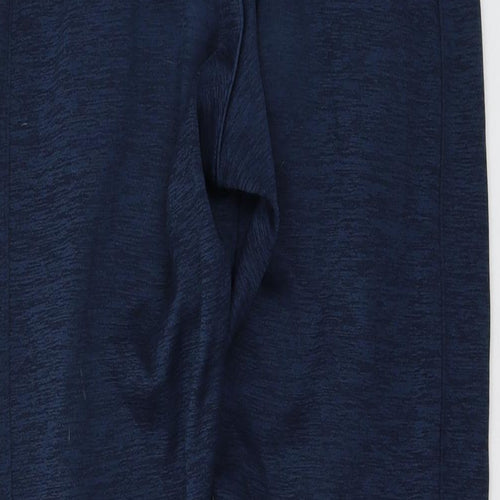 Under armour Womens Blue Polyester Trousers Size S L26 in Regular Drawstring