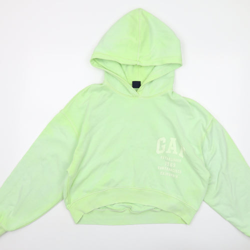 Gap Womens Green Cotton Pullover Hoodie Size S Pullover