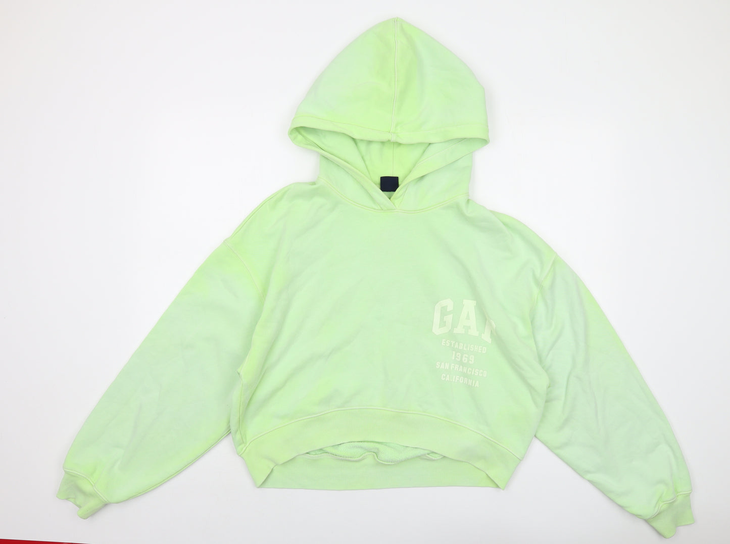 Gap Womens Green Cotton Pullover Hoodie Size S Pullover