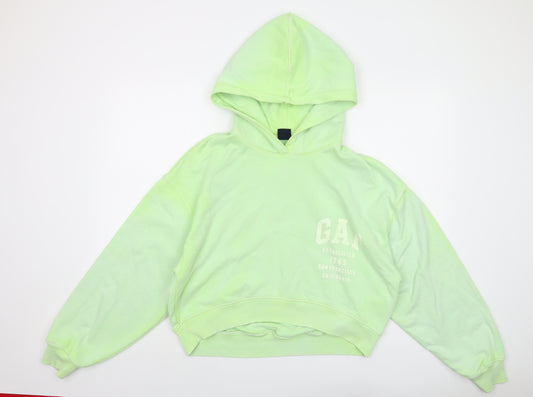 Gap Womens Green Cotton Pullover Hoodie Size S Pullover