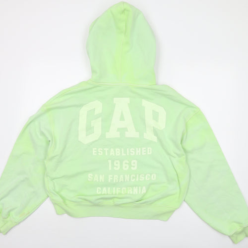 Gap Womens Green Cotton Pullover Hoodie Size S Pullover