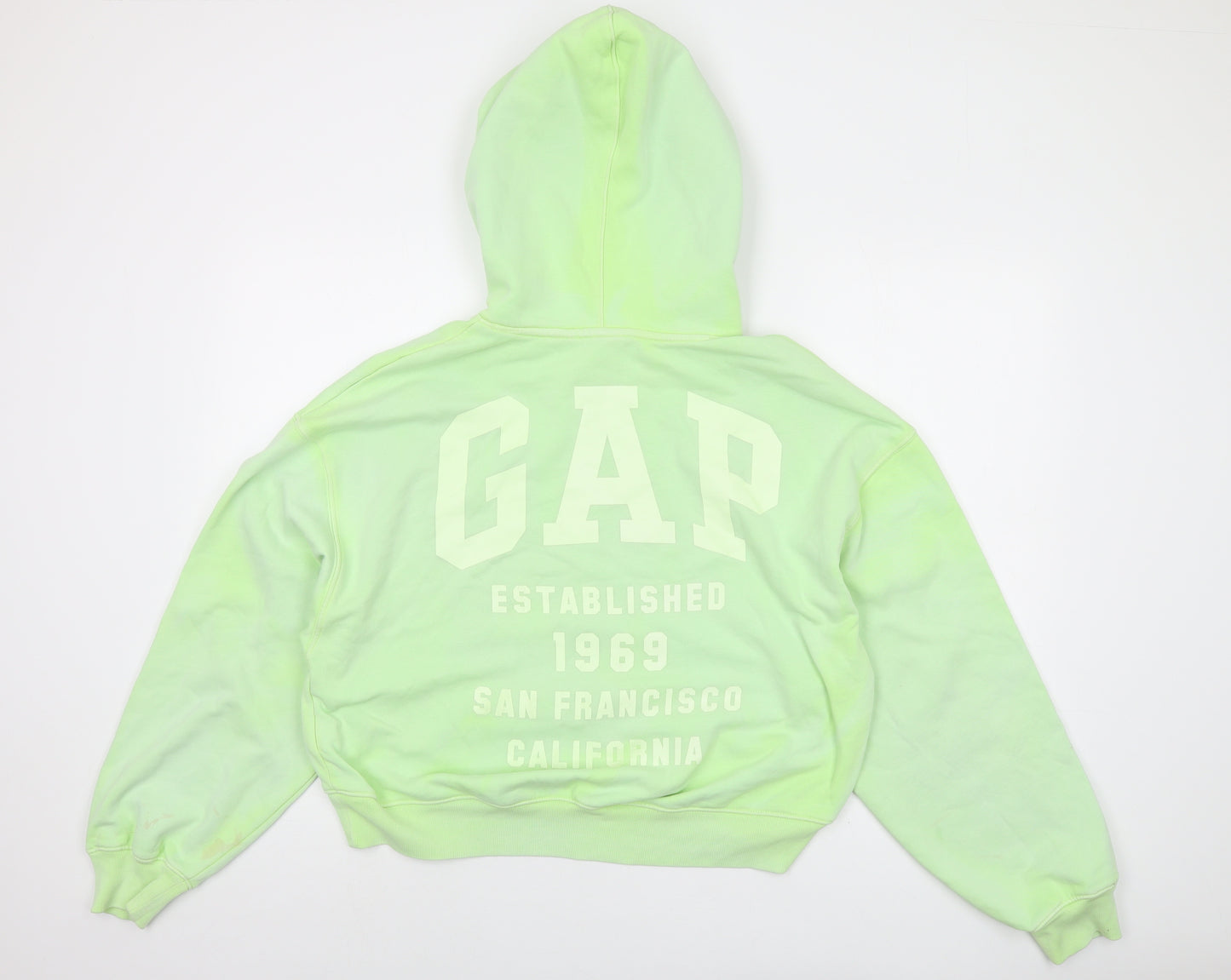 Gap Womens Green Cotton Pullover Hoodie Size S Pullover