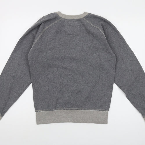 Comp David Womens Grey Cotton Pullover Sweatshirt Size S Pullover