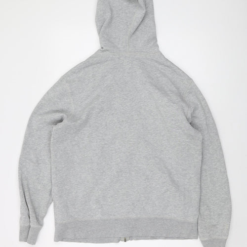Gap Mens Grey Cotton Full Zip Hoodie Size M