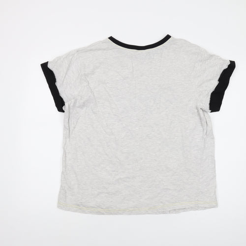 Batgirl Womens Grey Cotton Basic T-Shirt Size 20 Crew Neck
