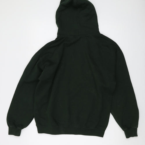 Loki Mens Green Cotton Pullover Hoodie Size M