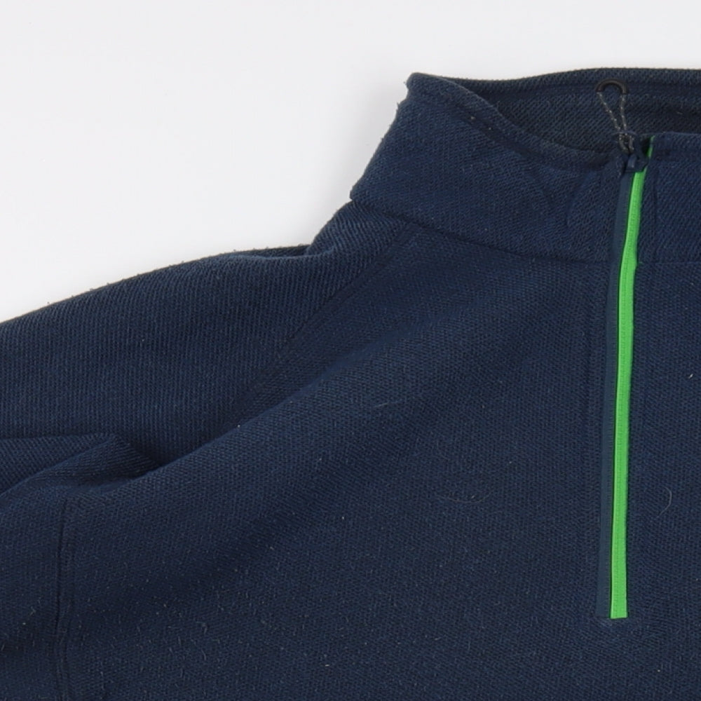 Regatta Mens Blue Polyester Pullover Sweatshirt Size L - Vintage