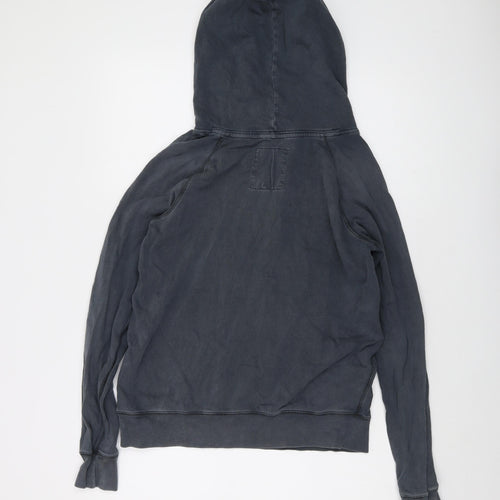 AUBIN & WILLS Womens Grey Cotton Pullover Hoodie Size 10 Pullover