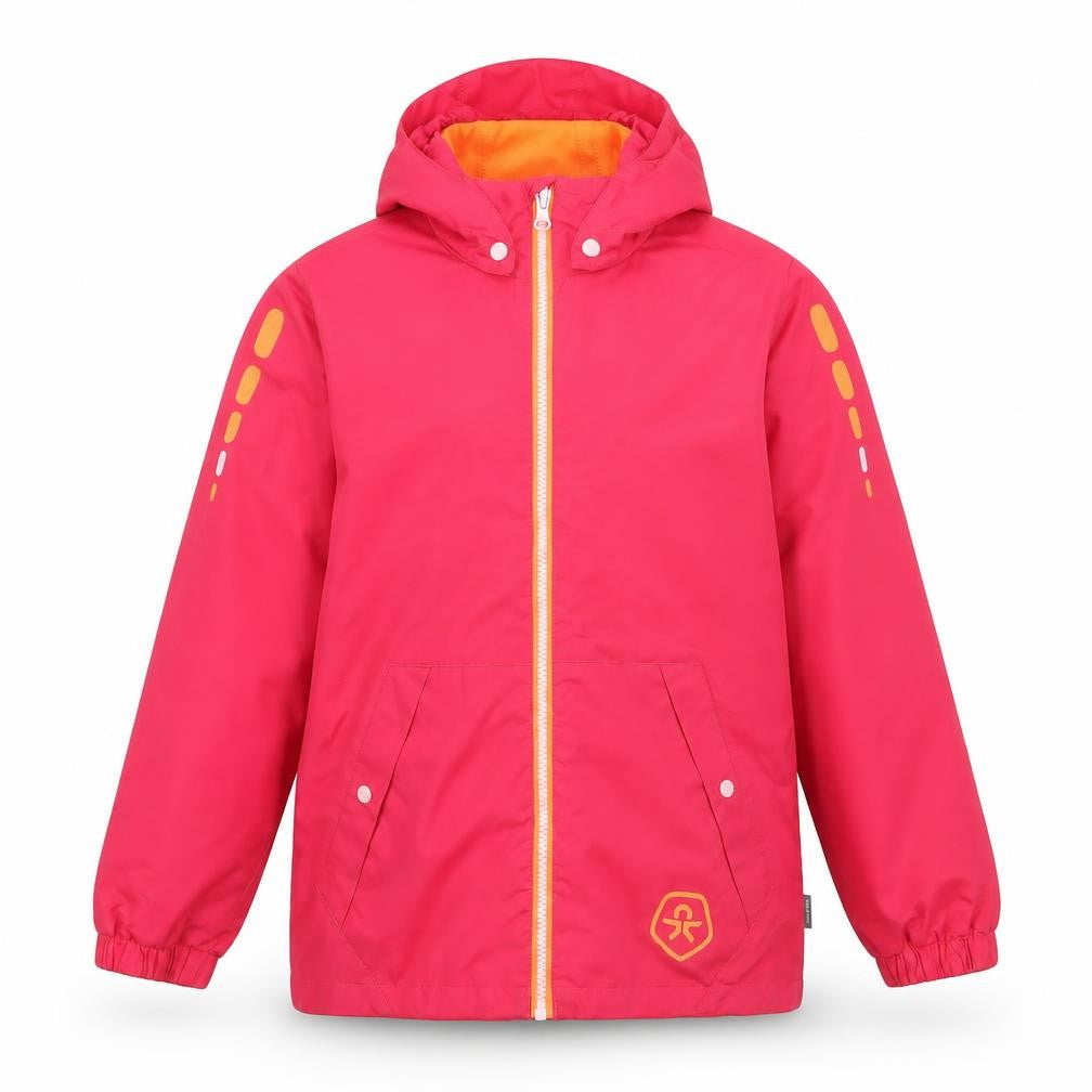 Colour Kids Girls Pink Ikat Jacket Coat Size 8 Years Tie