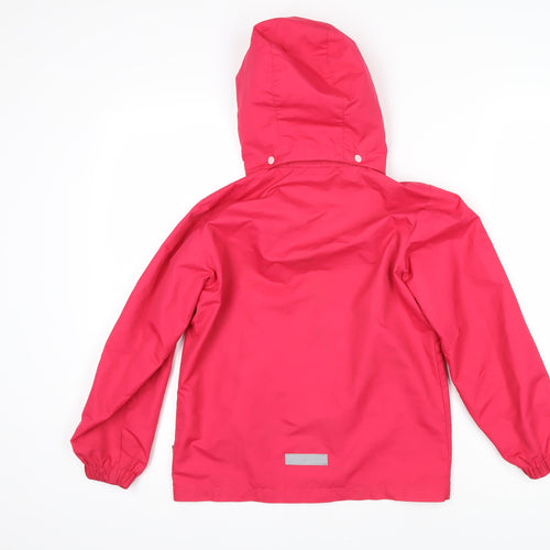 Colour Kids Girls Pink Ikat Jacket Coat Size 8 Years Tie