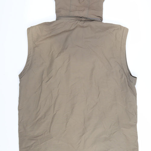 Hawkshead travel Mens Brown Gilet Jacket Size M Zip - Detachable sleeves included