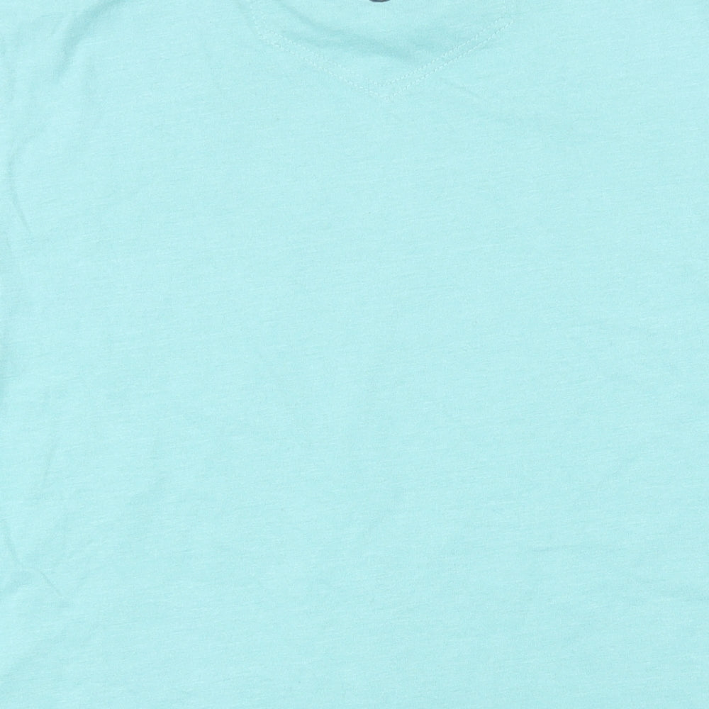 Fat Face Mens Green Cotton T-Shirt Size M Round Neck - Fat Face marine conservation society