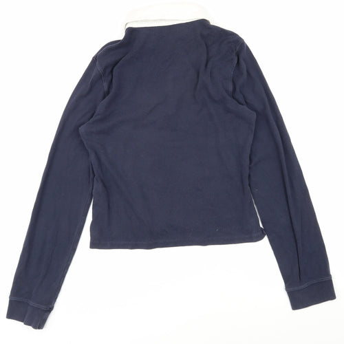 Polo Jeans Company Womens Blue 100% Cotton Basic Polo Size XL Collared