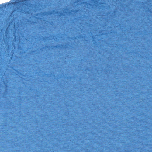 Pierre Cardin Mens Blue Cotton Polo Size 2XL Collared Button