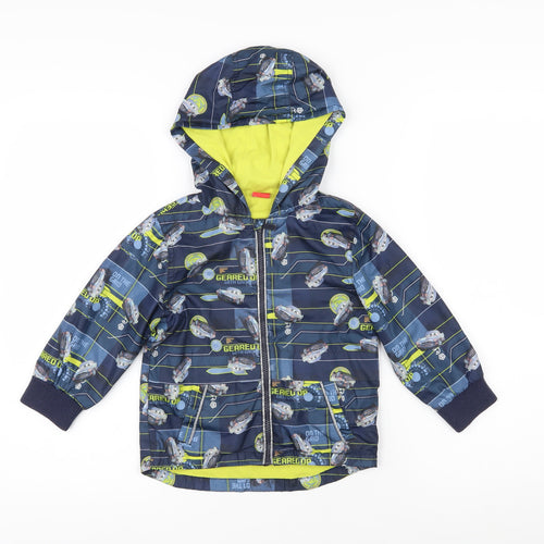 Disney Boys Multicoloured Geometric Jacket Size 2-3 Years Zip