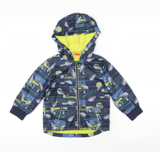 Disney Boys Multicoloured Geometric Jacket Size 2-3 Years Zip