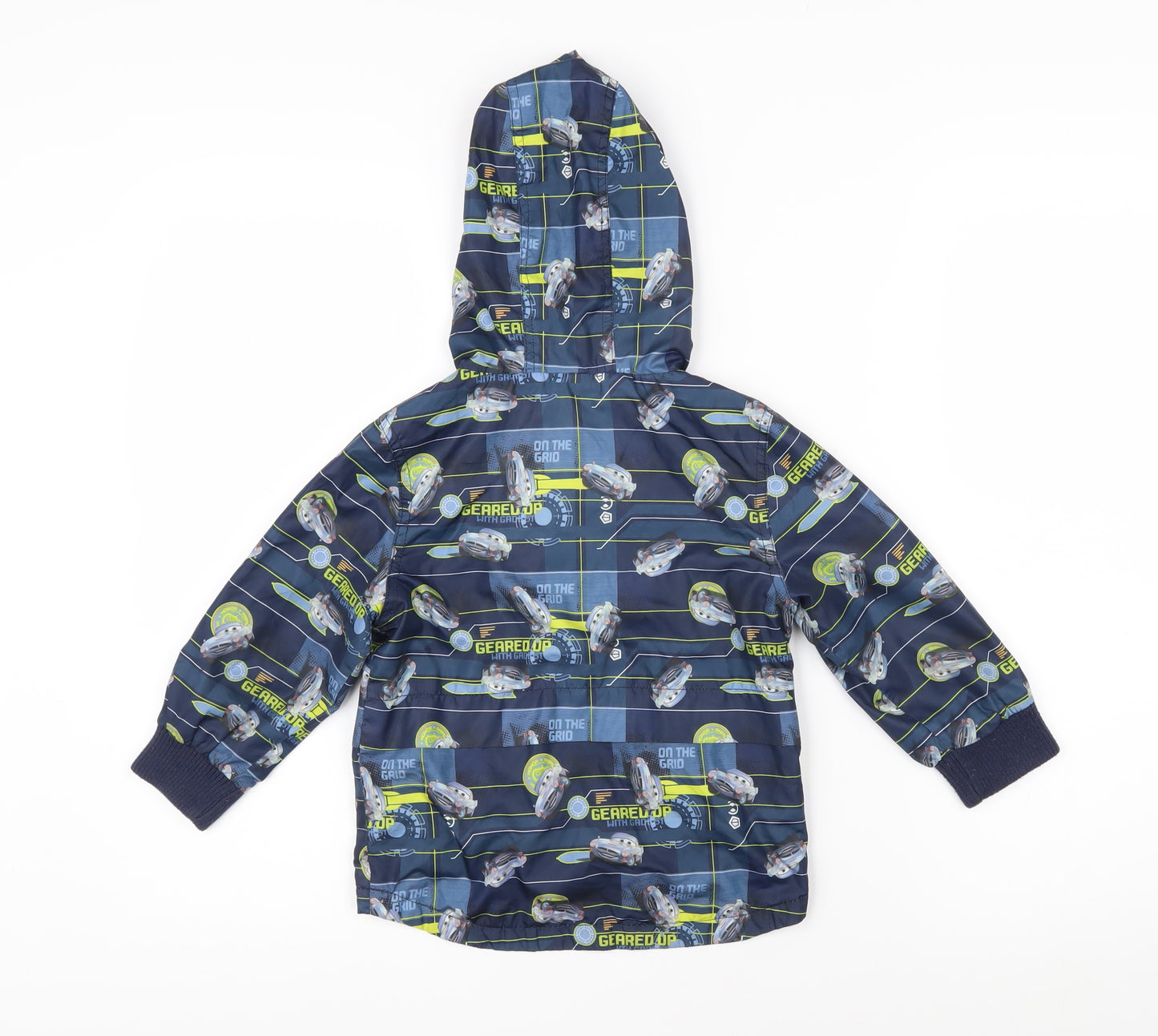 Disney Boys Multicoloured Geometric Jacket Size 2-3 Years Zip