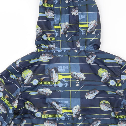 Disney Boys Multicoloured Geometric Jacket Size 2-3 Years Zip