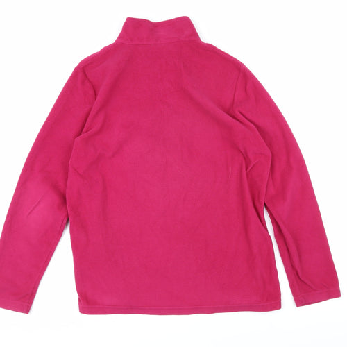 Regatta Womens Pink 100% Polyester Pullover Sweatshirt Size 16 Zip