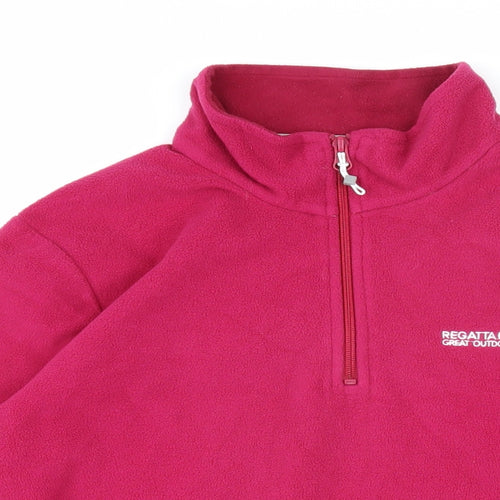 Regatta Womens Pink 100% Polyester Pullover Sweatshirt Size 16 Zip