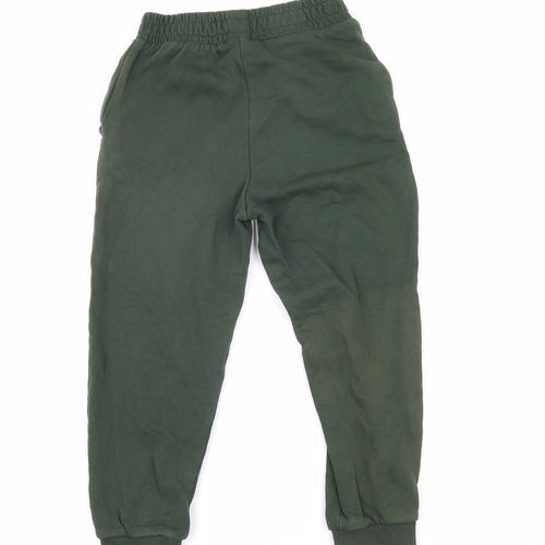Mountain Warehouse Boys Green Ikat 100% Cotton Jogger Trousers Size 3-4 Years Regular - Elasticated waist