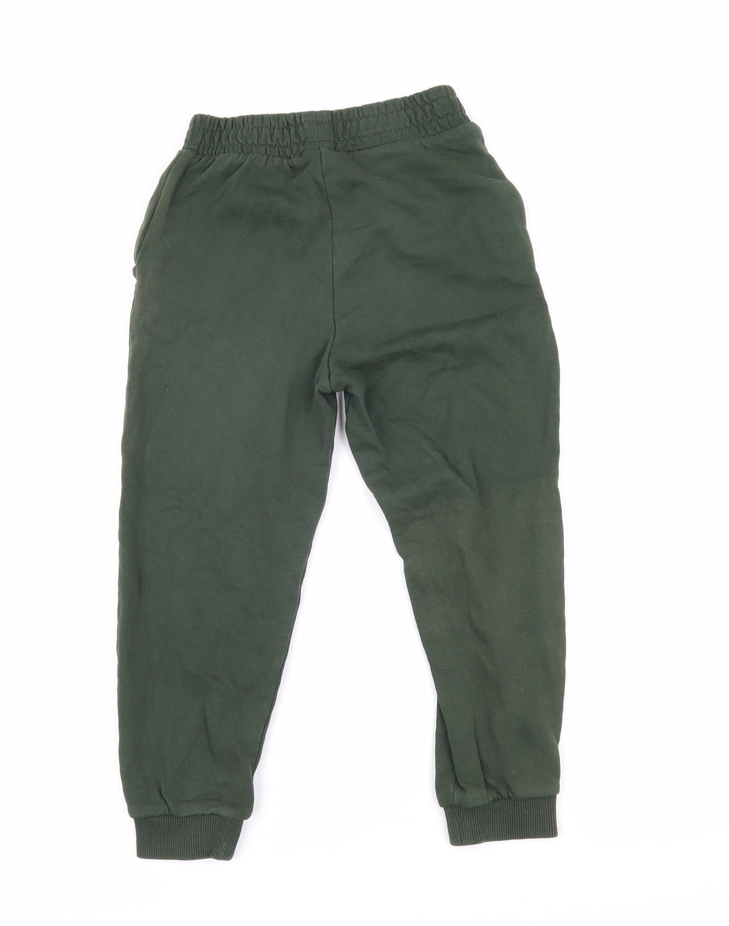 Mountain Warehouse Boys Green Ikat 100% Cotton Jogger Trousers Size 3-4 Years Regular - Elasticated waist