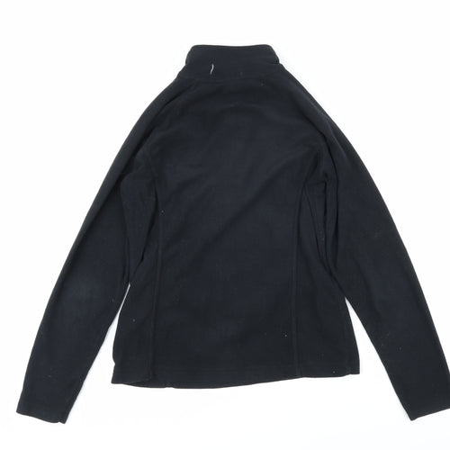Crane Womens Black 100% Polyester Pullover Sweatshirt Size S Zip