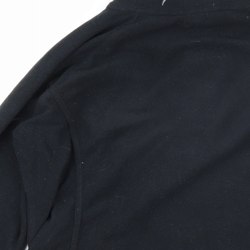 Crane Womens Black 100% Polyester Pullover Sweatshirt Size S Zip