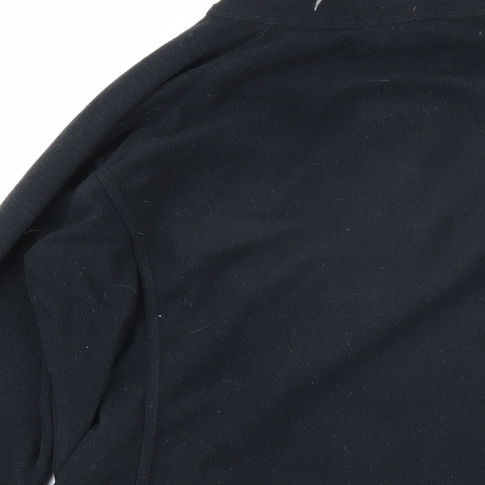 Crane Womens Black 100% Polyester Pullover Sweatshirt Size S Zip