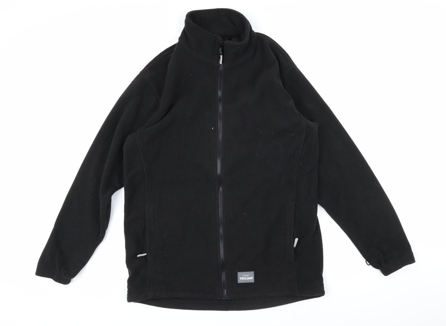 Trojan Mens Black Jacket Size M Zip