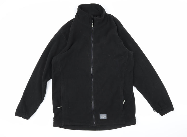 Trojan Mens Black Jacket Size M Zip