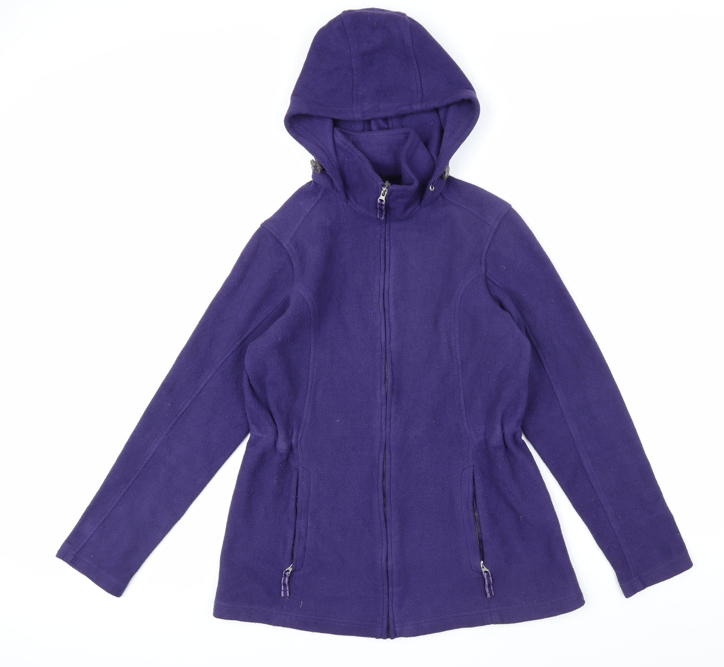 Lands' End Womens Purple Jacket Coat Size S Zip