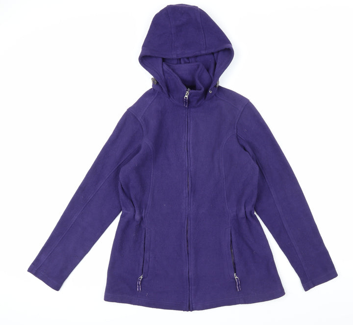 Lands' End Womens Purple Jacket Coat Size S Zip