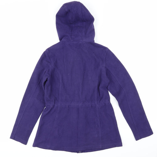 Lands' End Womens Purple Jacket Coat Size S Zip