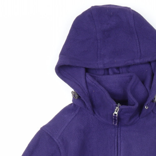 Lands' End Womens Purple Jacket Coat Size S Zip